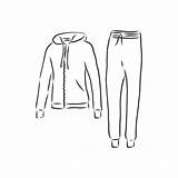 Tracksuit Sketch Garment Vecteezy sketch template