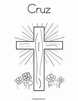 Coloring Cross Jesus Cruz Power Pages Crosses Print Flowers Template Sheet Outline Easter Colouring Printable Kids Sheets Twistynoodle Tracing Christian sketch template
