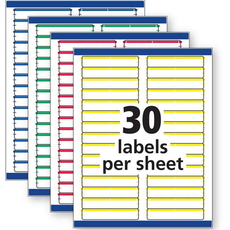 ave avery removable file folder labels   feed technology