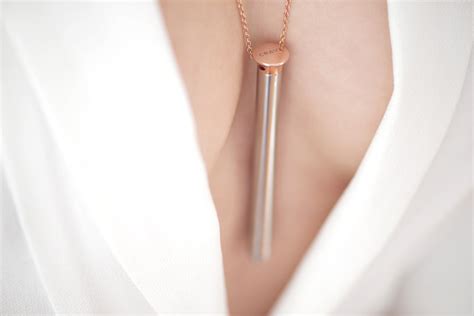 vesper vibrator doubles as fashionable necklace for on the go fun
