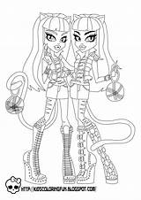 Purrsephone Meowlody Girls Colouring Dolls Animaatjes Monsterhigh Cartoni Coloringcity Condividi sketch template