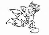 Tails sketch template