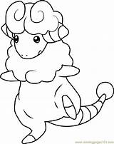 Flaaffy Pokémon Coloringpages101 sketch template