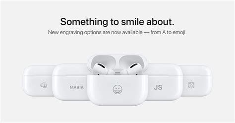 AirPods can now be engraved with select emoji as Apple