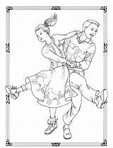 Dancers sketch template