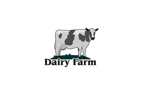 dairy farm logo design inspiration graphic  looppoes creative fabrica