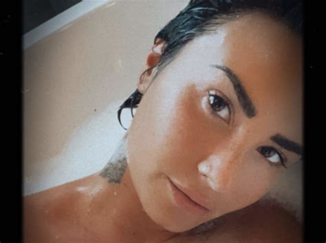 demi lovato says they feel sexiest in the bathtub