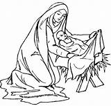Mary Jesus Baby Coloring Pages Christmas Elizabeth Religious Sheets Kids Nativity Drawing Xmas Popular Coloringhome Gif Comments Fr sketch template
