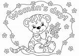 Coloring Pages International Womens Women Printable Night Kids Happy Drawing Color Sheets Starry Scribblefun Print Printables Cards Colorings Getdrawings March sketch template