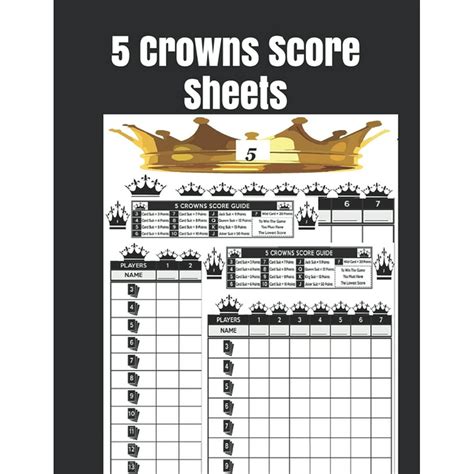 crowns score sheets printable word