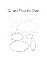 Coloring Ovals Paste Cut Template Change sketch template