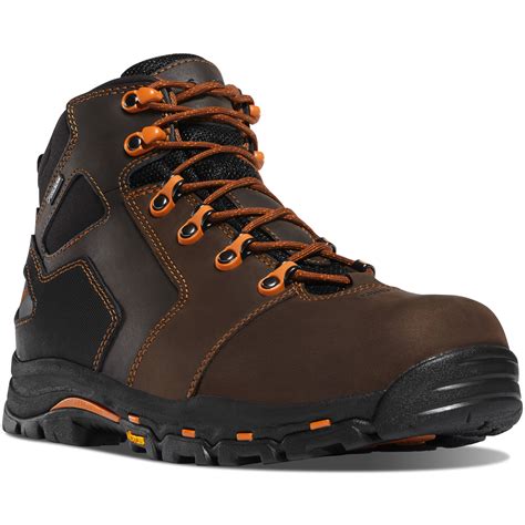 danner mens vicious   comp toe gore tex boot brownorange clearys shoes boots