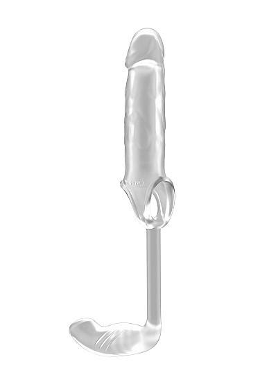 No 34 Stretchy Penis Exten And Plug Translucent On