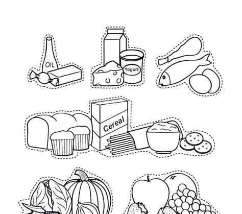 food groups coloring pages  getcoloringscom  printable