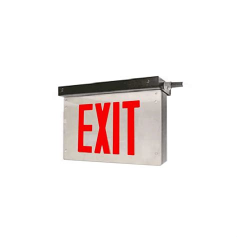 heavy duty die cast aluminum led exit sign lpdc hd