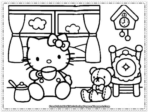 kitty coloring pages  girls  printable kids coloring pages