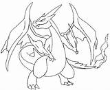 Mega Pokemon Coloring Pages Evolution Printable Getcolorings Colorings Charizard Evolved sketch template