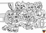 Monster High Coloring Pages Book Characters Printable Kids sketch template