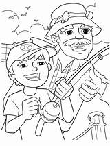 Grandpa Fishing Crayola Grandparents sketch template