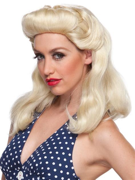 Retro Costume Wig 40 S Pinup Girl Wig Theatrical Wigs