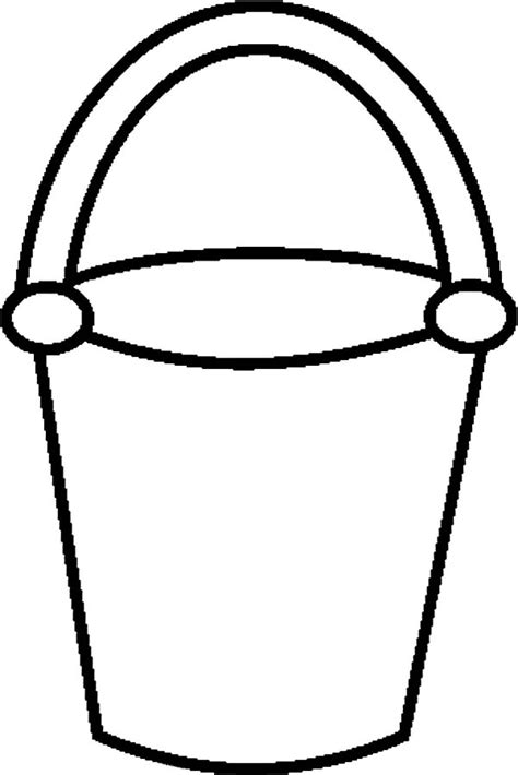 pin  bucket coloring pages