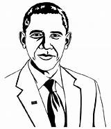 Obama Coloring Barack Pages Drawing Color Print Kids Printable Getdrawings sketch template