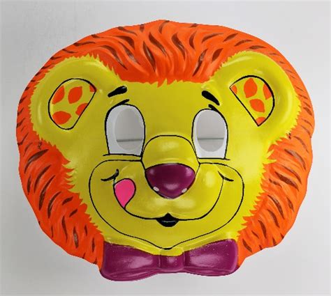 Vintage Lion Hallmark Collegeville Halloween Mask Jungle