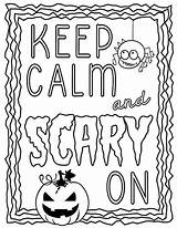 Coloring October Pages Halloween Themed Printable Color Kids Scary Sheets Word Big Fall Print Pdf Getcolorings Visit Teacherspayteachers sketch template