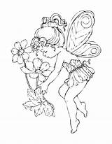 Fairy Coloring Pages Printable Kids Fairies Cute Colouring Adults Sheets Bestcoloringpagesforkids sketch template