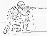 Ausmalbilder Soldier Armee Holding sketch template
