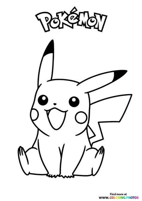 pikachu  cute pokemon coloring pages  kids