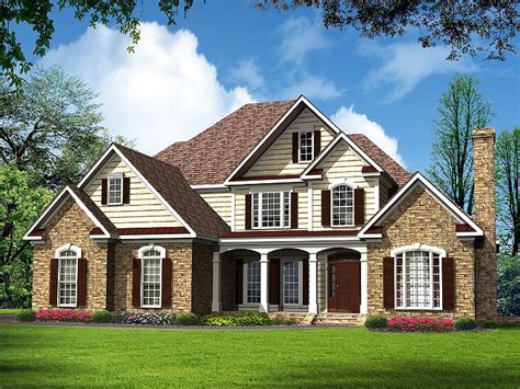 traditional house plans luxurious  story traditional home plan design    www