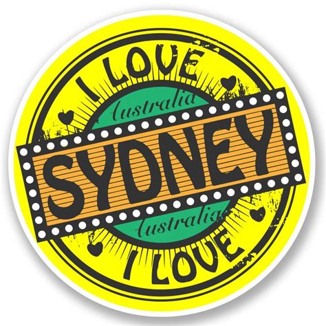 sydney australia vinyl sticker decal ipad laptop travel luggage tag  ebay