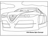 Alfa sketch template