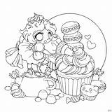 Chibi Sailor Frosting Yampuff Colorings Genial Malbuch Erwachsene Adultos Adulti Coloriages Poniendo Gateau Warnio05 Kleurplaat Lollipop Coloringfolder Pixel sketch template