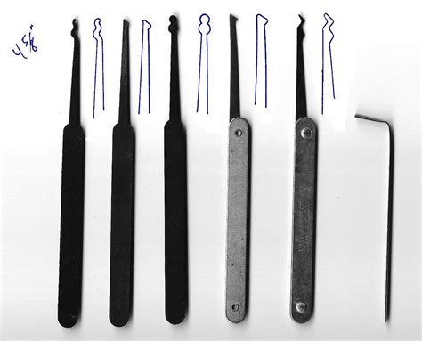 lock picking set template instructables