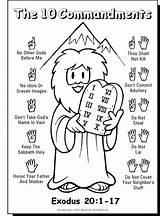 Commandments Activities Teaching sketch template