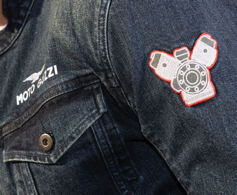 Giubbotto Moto Guzzi Blu Poliestere Denim