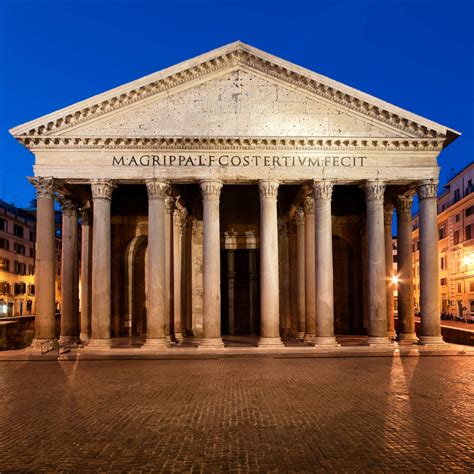 pantheon rome front view stanton architects