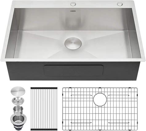 brown kitchen sink drop     ruvati     granite composite drop  topmount