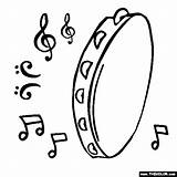 Tambourine Coloring Pages Color Instruments Musical Online Kids Preschool Thecolor Crafts Diy Instrument Paper Easy Craft Colouring Musicals Gif Music sketch template
