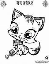 Coloring Pages Cuties Cutie Printable Cute Cat Heather Color Creative Print Girls Kids Alphabet Colouring Chavez Family Animal Little Pet sketch template