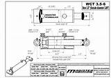 Hydraulic Cylinder Cross Stroke Bore Tube Cylinders sketch template