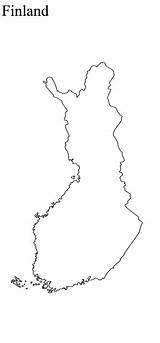 Finland Map Outline sketch template