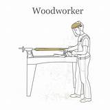 Lathe Wood Clip Vector Illustrations sketch template