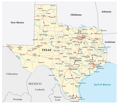 states border texas worldatlas