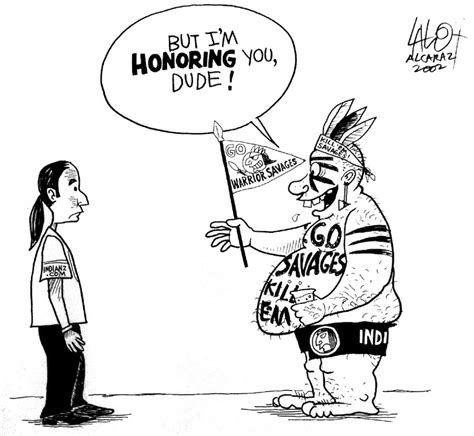 An Editorial Cartoon On Native American Mascots Comes To Life In