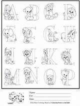 Coloring Alphabet Pages Precious Moments Kindergarten Students Printable Kids Animal Sheets Sheet Book Print Part Fun Choose Board sketch template