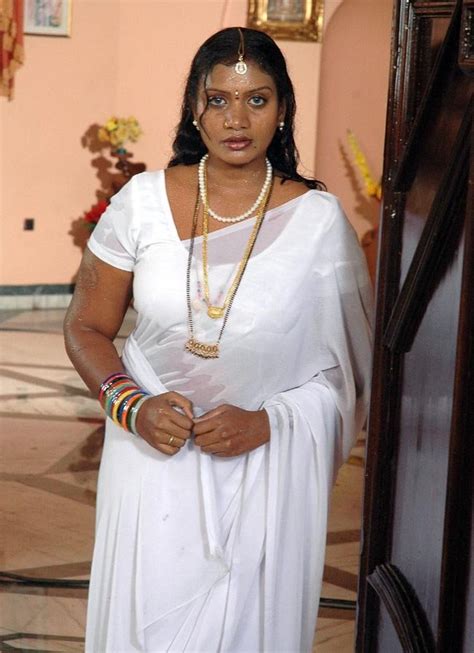 tollywood actress mallika latest white saree hot photo
