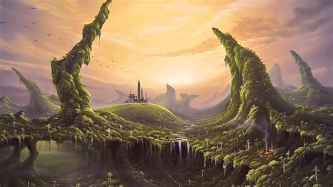 oel und acrylmalerei fantasy landscapes beautiful sound youtube